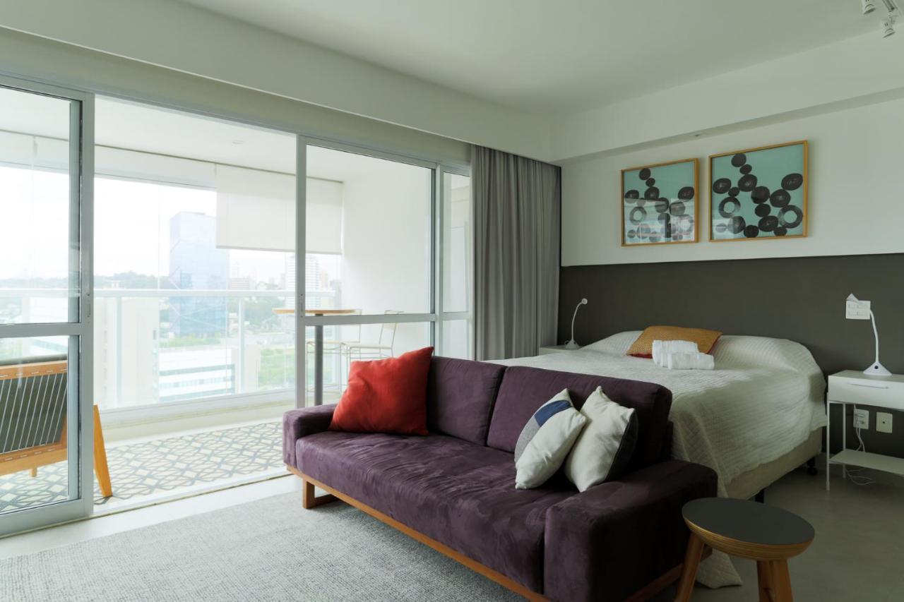 Studio Brooklin Premium Com Piscina Aquecida Lägenhet São Paulo Exteriör bild