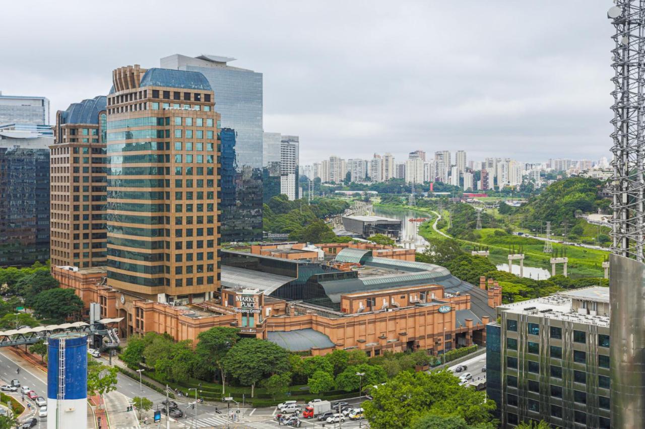 Studio Brooklin Premium Com Piscina Aquecida Lägenhet São Paulo Exteriör bild