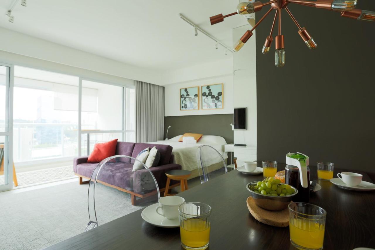 Studio Brooklin Premium Com Piscina Aquecida Lägenhet São Paulo Exteriör bild