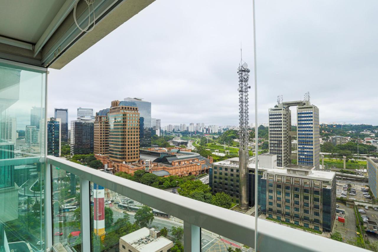 Studio Brooklin Premium Com Piscina Aquecida Lägenhet São Paulo Exteriör bild