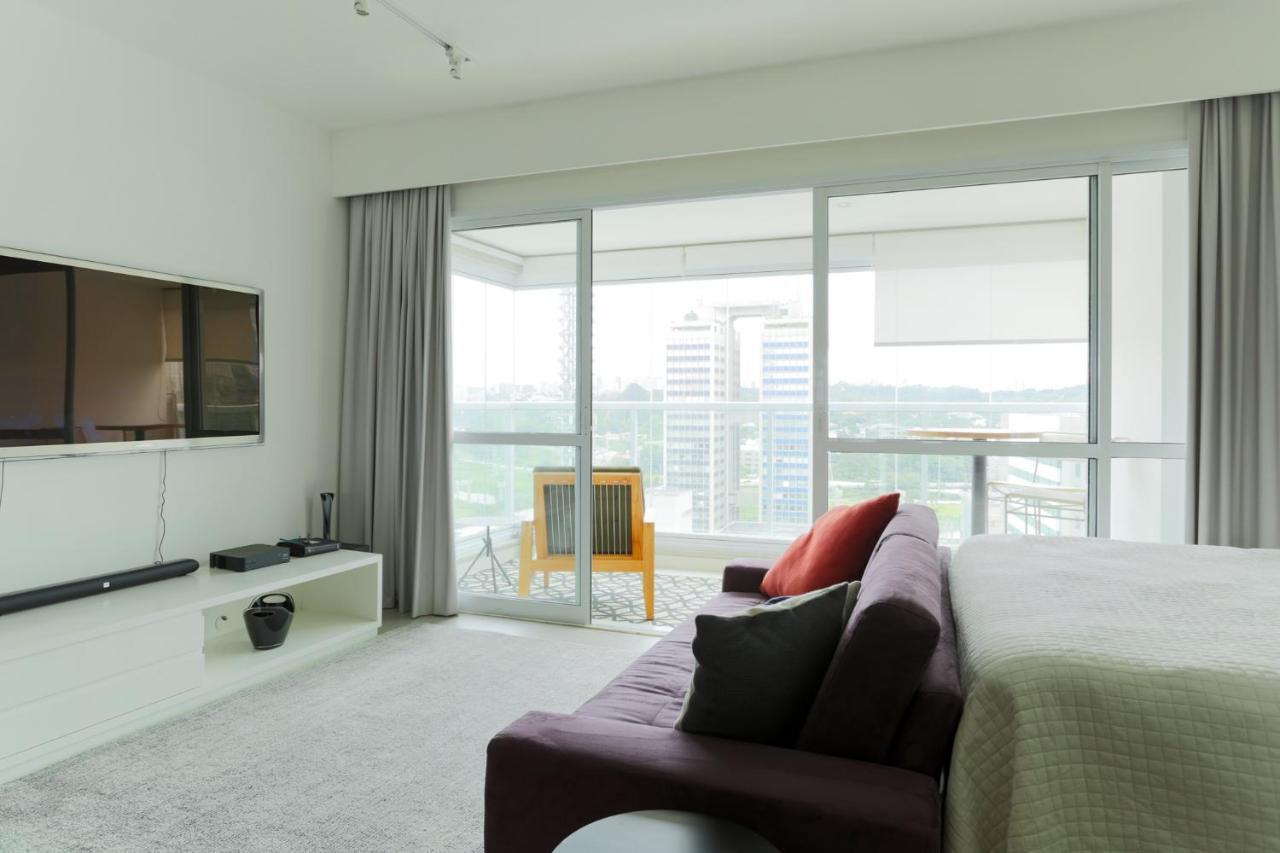 Studio Brooklin Premium Com Piscina Aquecida Lägenhet São Paulo Exteriör bild